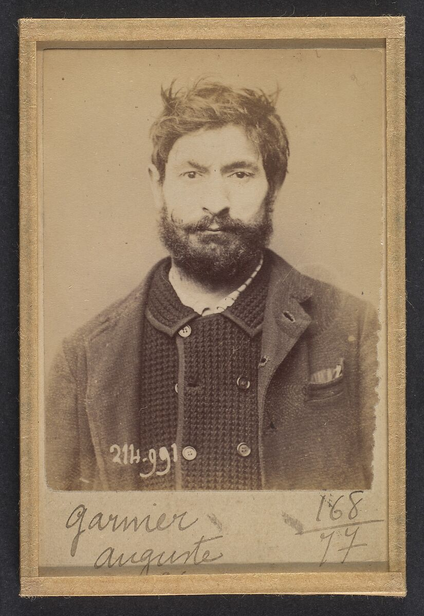 Garnier. Auguste. 34 ans, né à Périgny (Côte-d'Or). Journalier. Anarchiste.